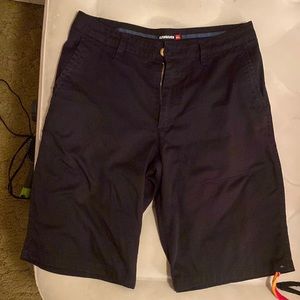Quiksilver Mens size 31 all black shorts